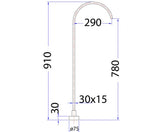 Acl Yale Rectangle Freestanding Bath Filler